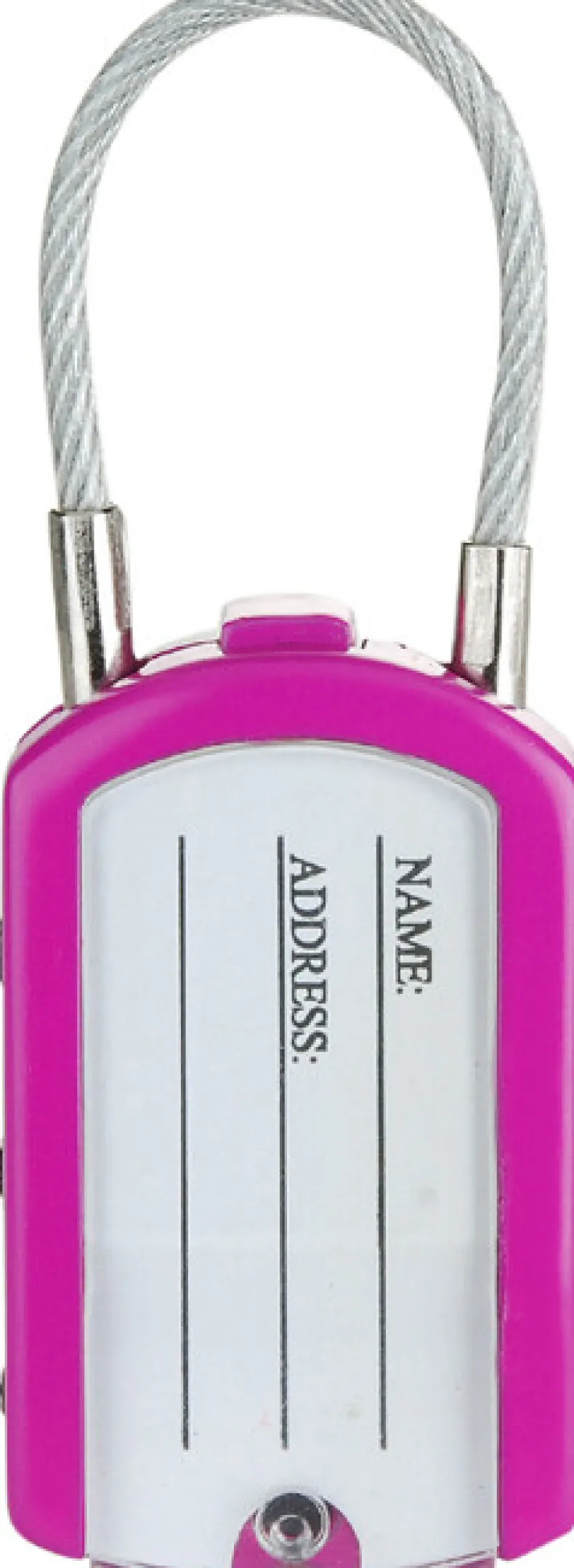 Hangslot 2 x 30 mm adreslabel