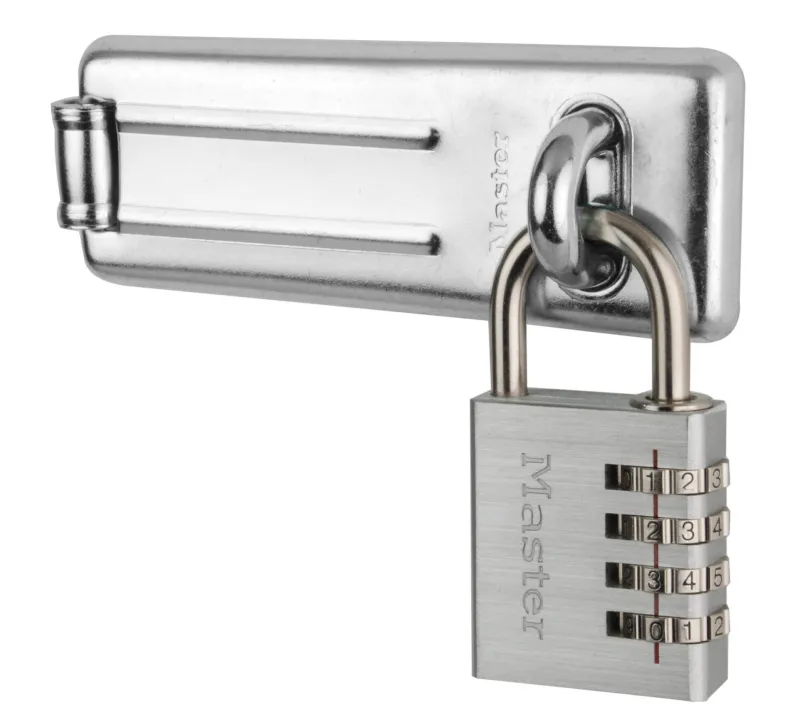 Hasp met hangslot code 3 cijfers