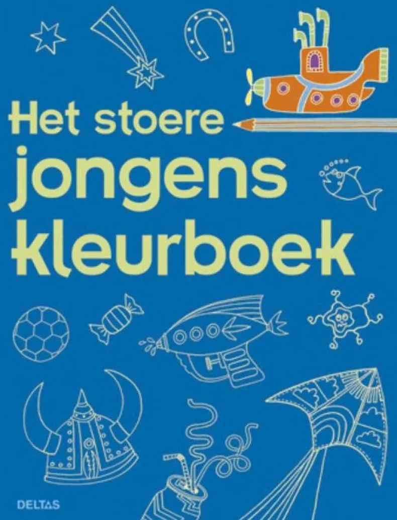Het stoere jongens kleurboek