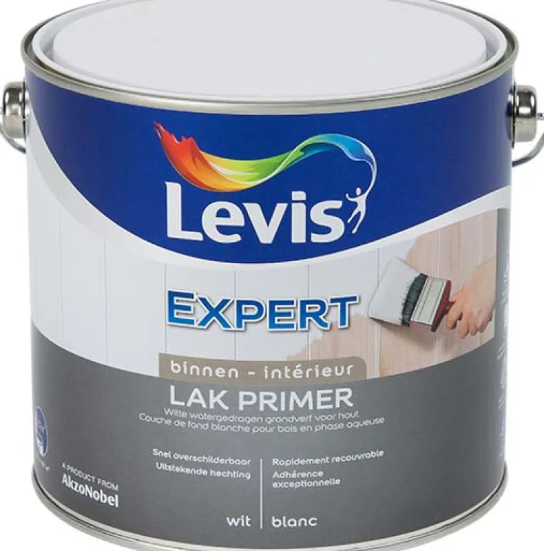 Hout primer wit regular 2,5 l