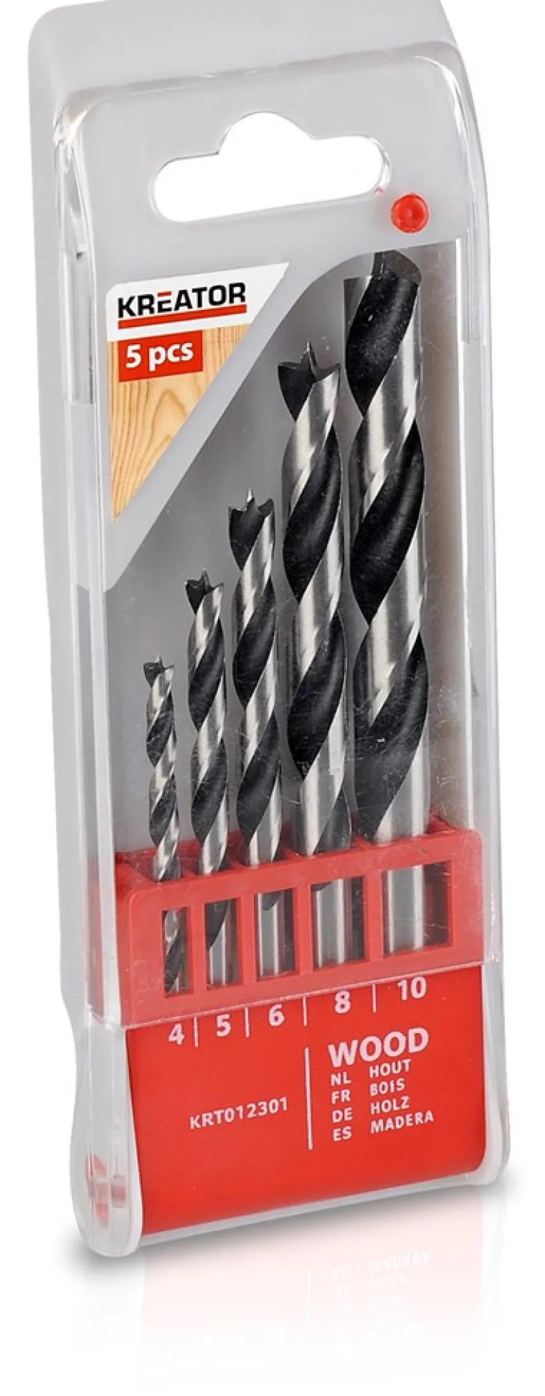 Houtborenset 4-10 mm 5 stuks