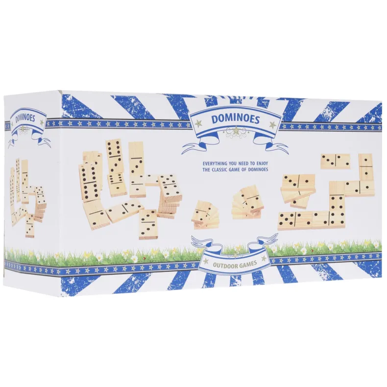 Houten dominospel XL - 28 delig