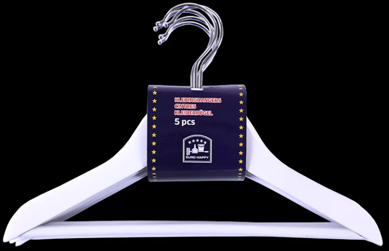 Houten hanger kind wit 5 stuks