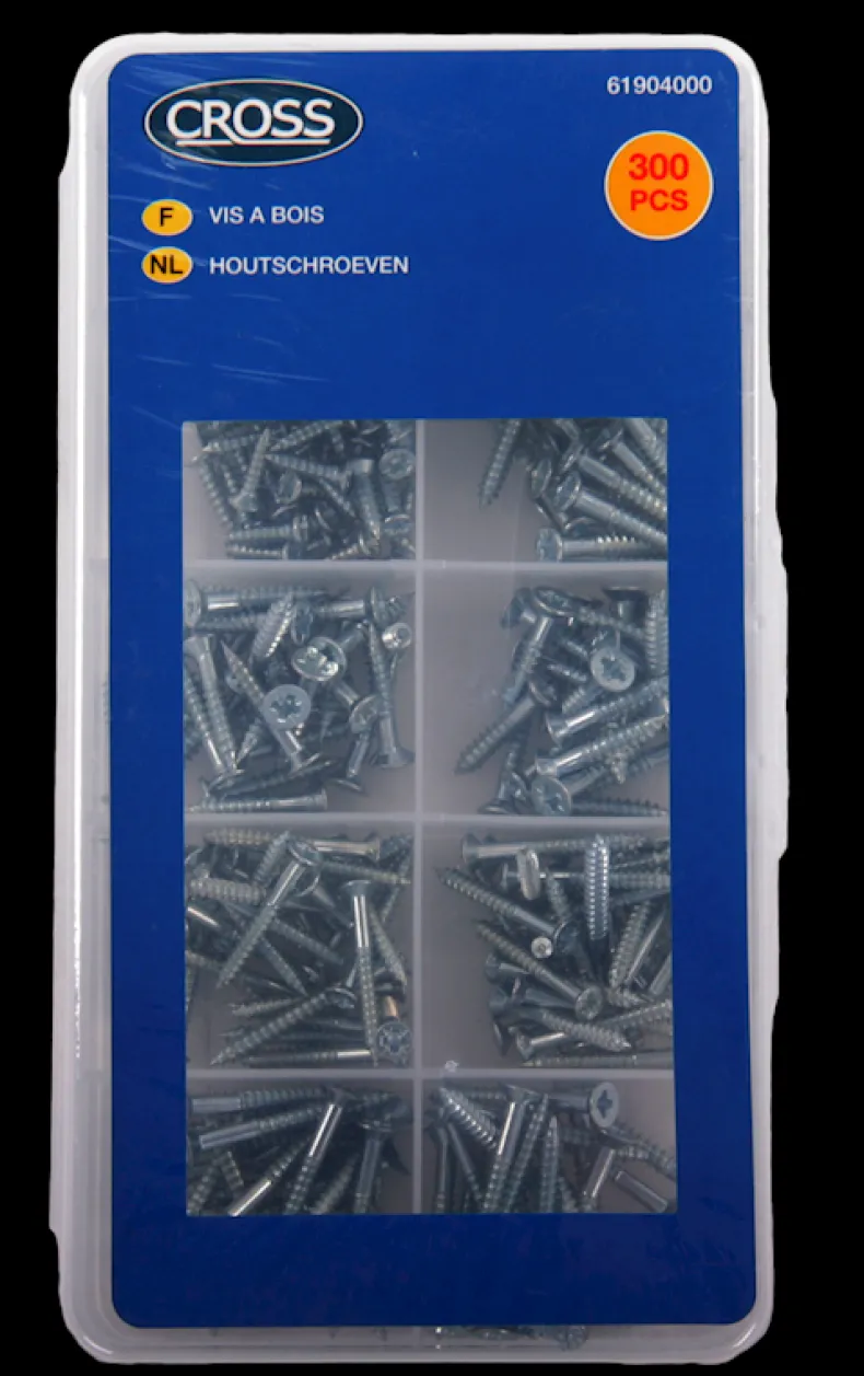 Houtschroeven 300 stuks