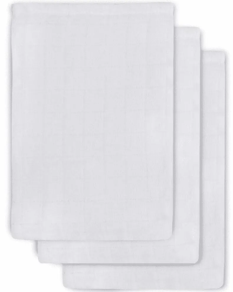 Hydrofiel washandje wit (3 stuks)