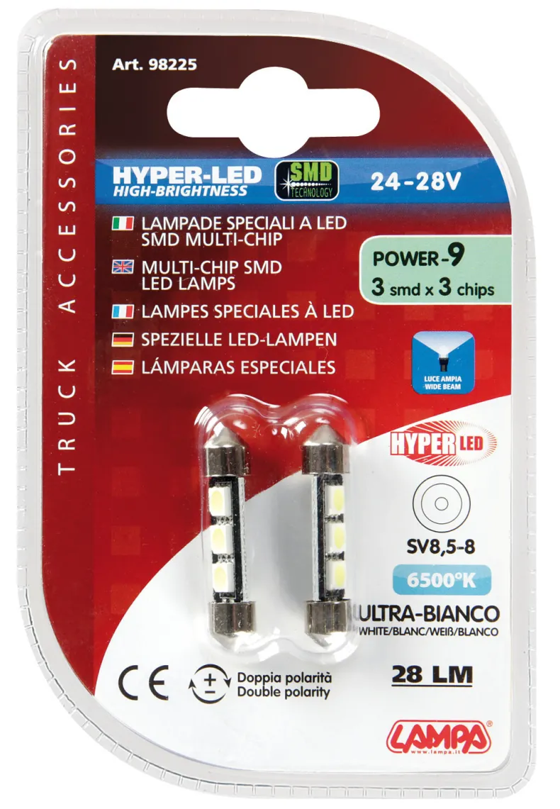 HYPER-LED C5W 3 SMD 10x39 mm