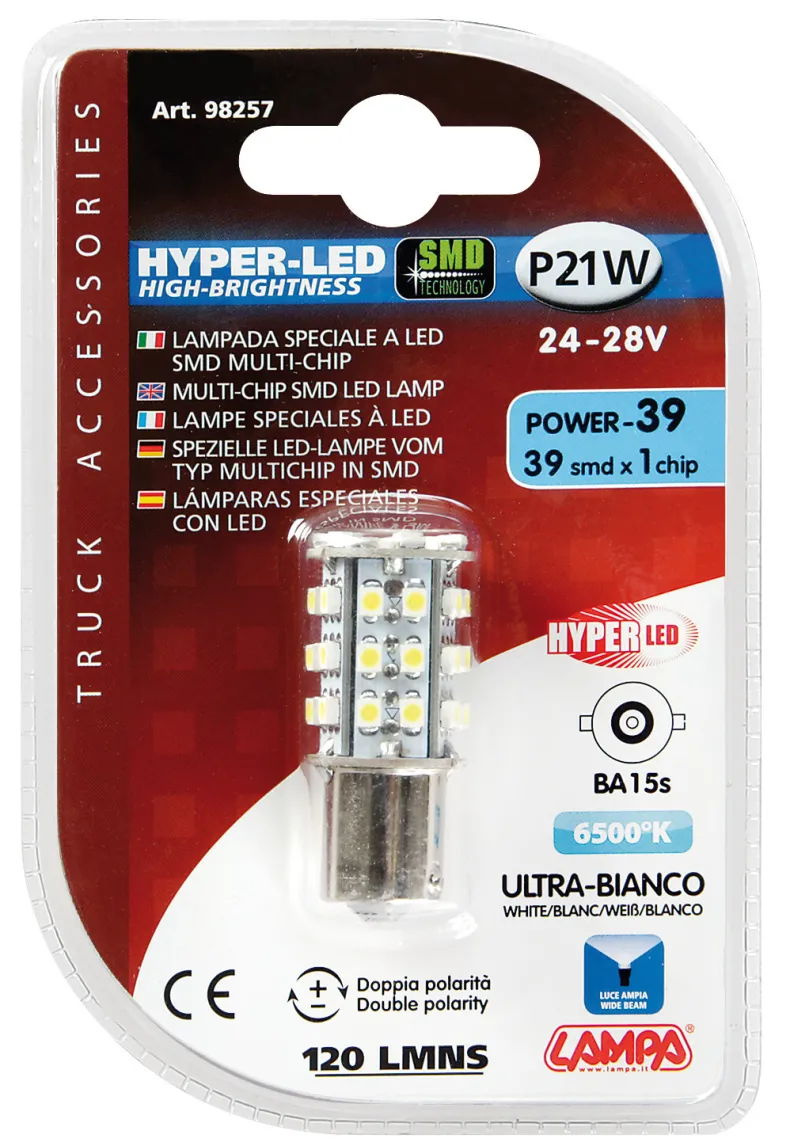 HYPER-LED P21W 39 SMD