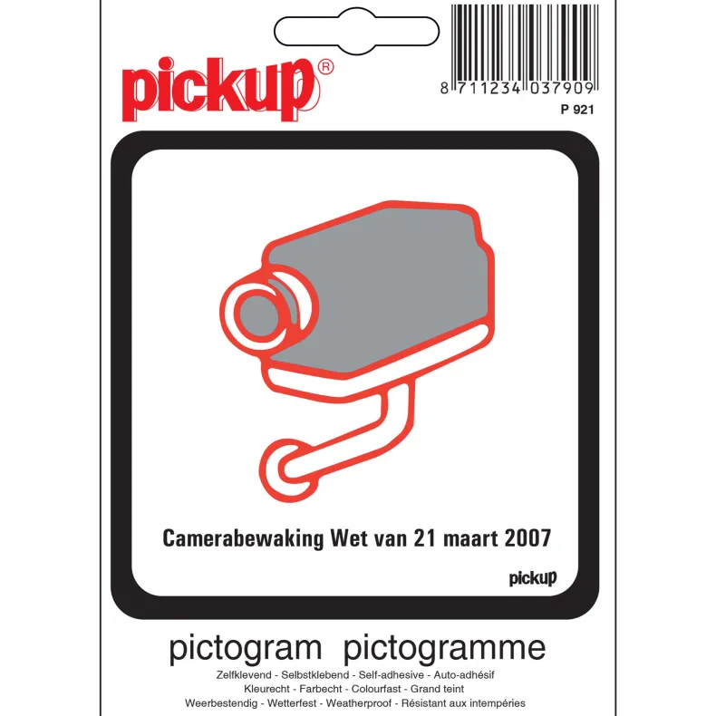 Pictogram camerabewaking 10 x 10 cm