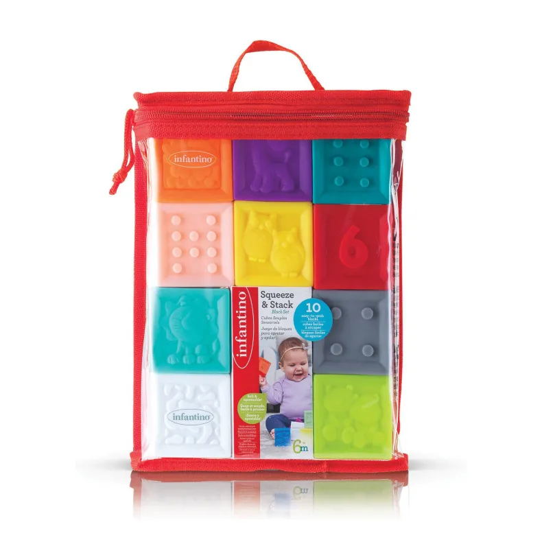 Infantino - Squeeze & Stack Blocks