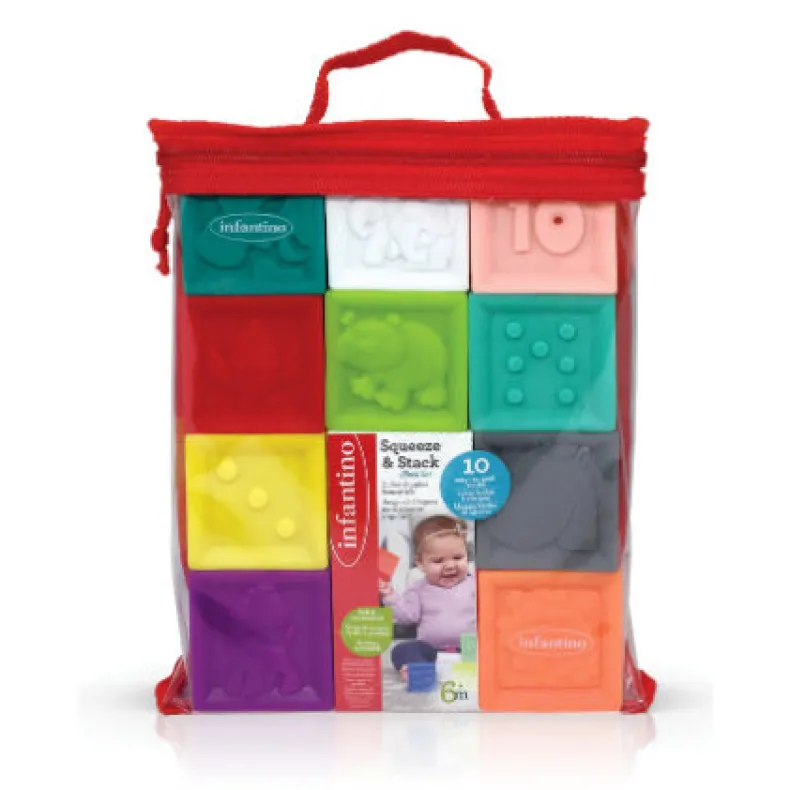 Infantino - Squeeze & Stack Blocks