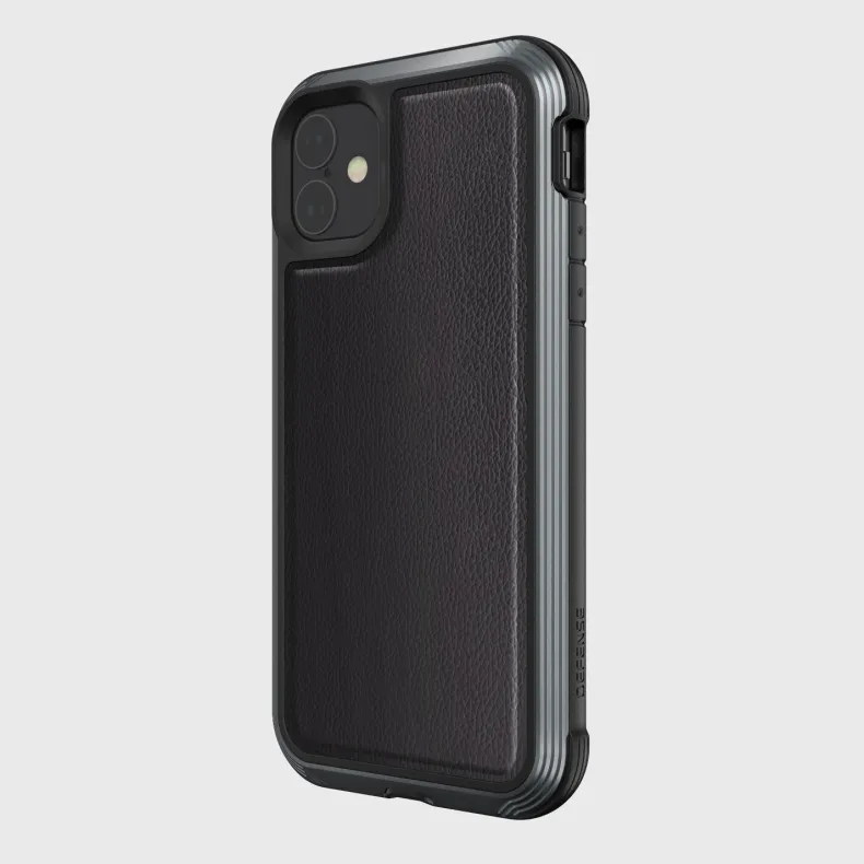 Iphone 11 Cse Def Lx Blk Leath