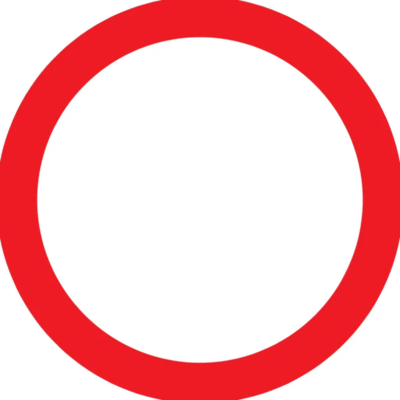 Pictogram verbodsbord algemeen Ø 18 cm