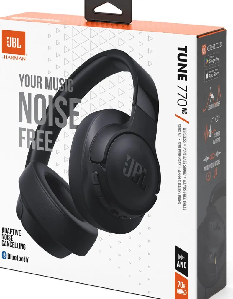 JBL Tune 770NC Draadloze over-ear koptelefoon - Noise Cancelling - Zwart