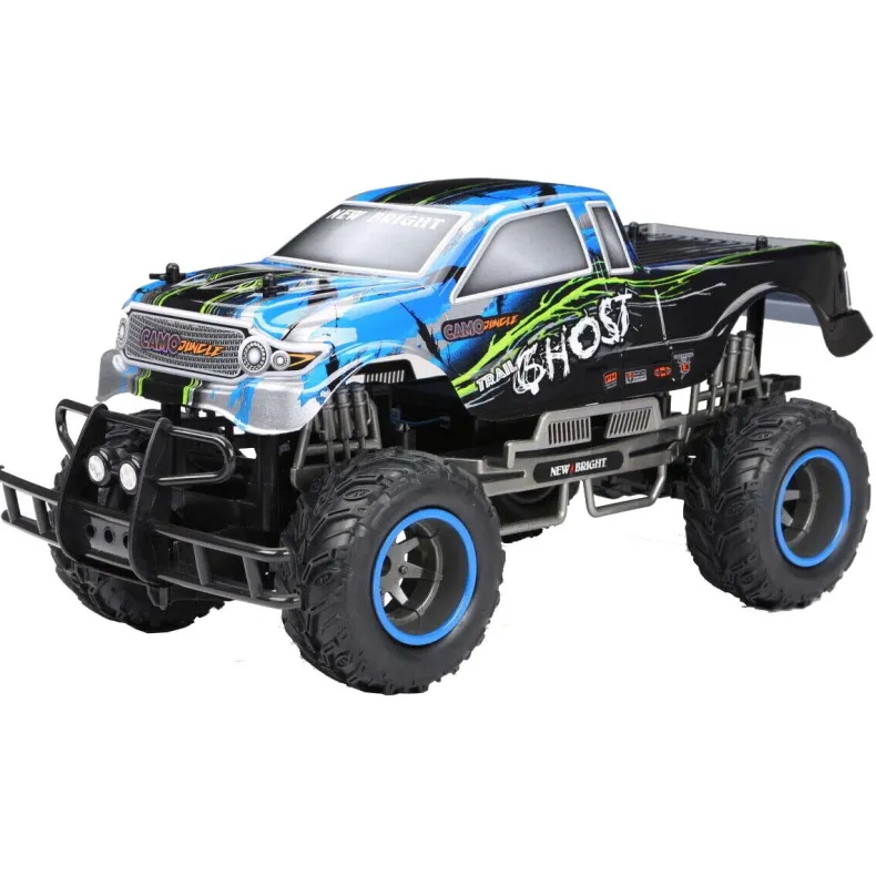 Jungle Monster truck blauw met afstandsbediening