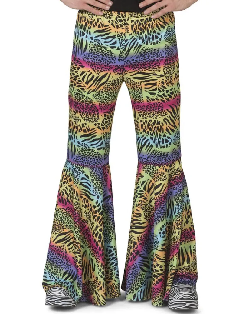 Hippie Broek met Dieren Print Dames - Maat 48/50