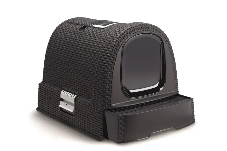 Kattenbak antraciet 51x38,5x39,5 cm