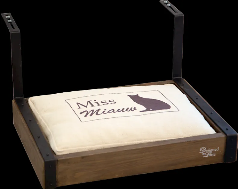 Kattenhangmat hout radiator Wula 40 x 30 x 18 cm