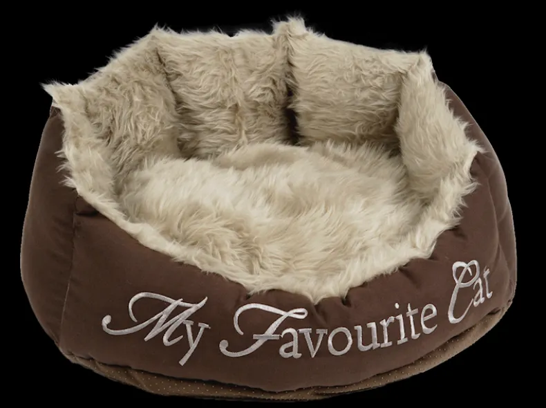 Kattenmand bruin 55x45x28 cm