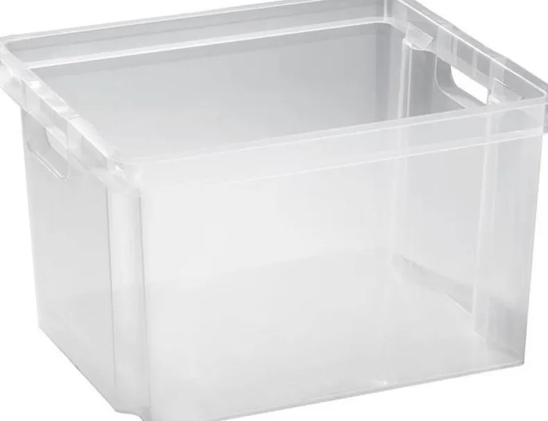 Keter Crownest Opbergbox Transparant - 42,6x36,1x26cm - 30L