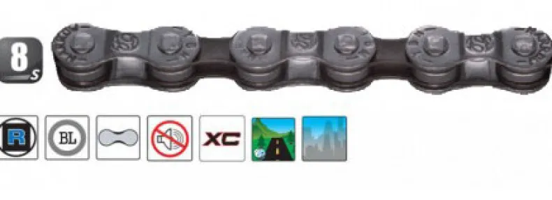 Ketting zilver 5/6/7/8 versnellingen