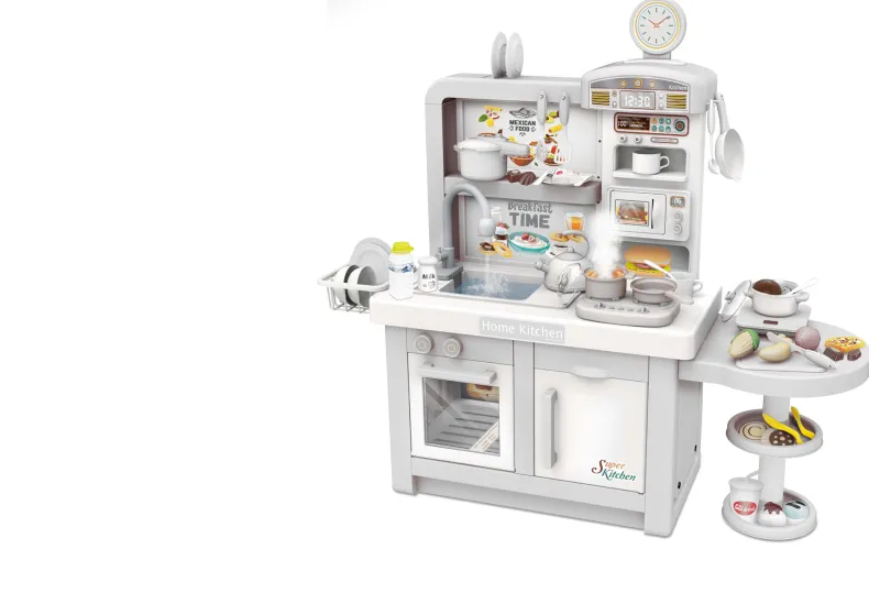 Keuken grijs met stromend water 98x108x35,5cm