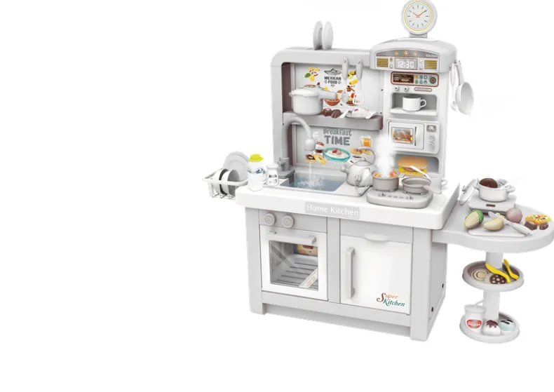 Keuken grijs met stromend water 98x108x35,5cm