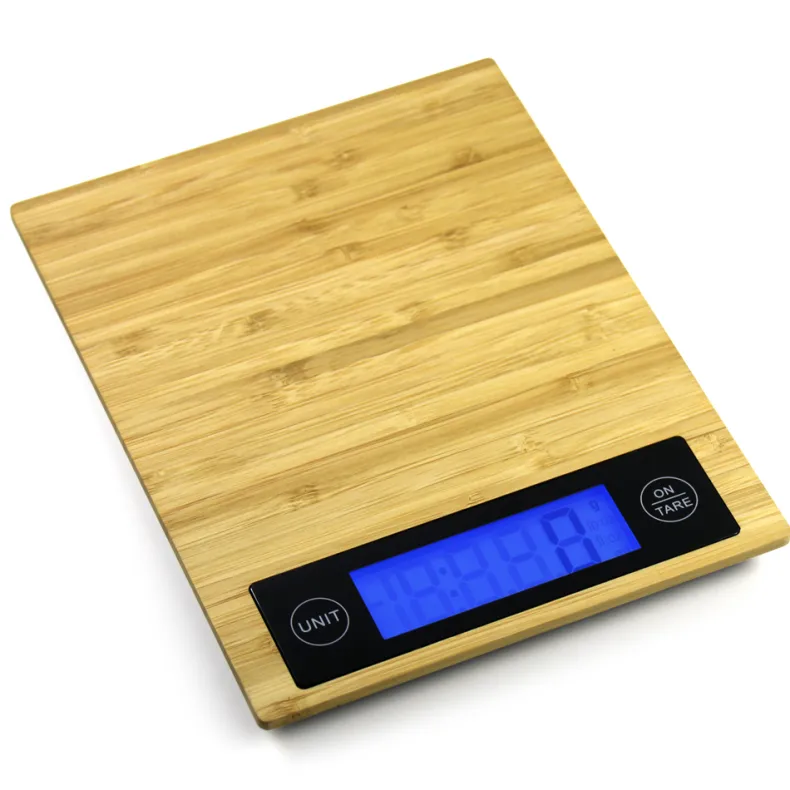 Keukenweegschaal bamboo look