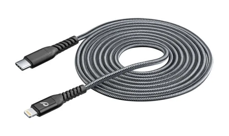 Kevlar Usb-C - Lightning 2M Bk