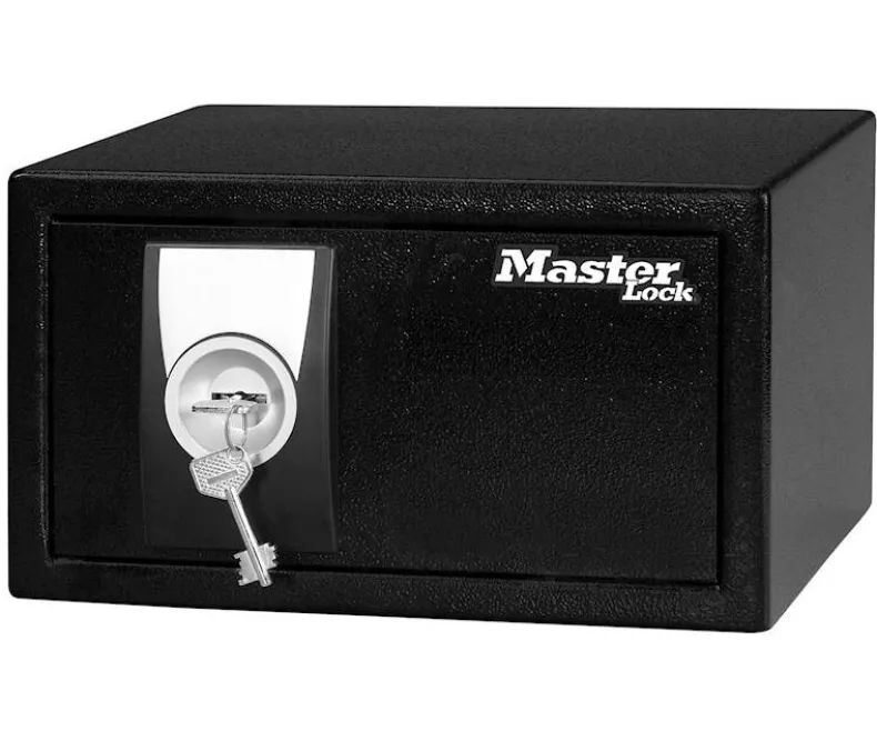 Kleine massief stalen kluis met sleutel