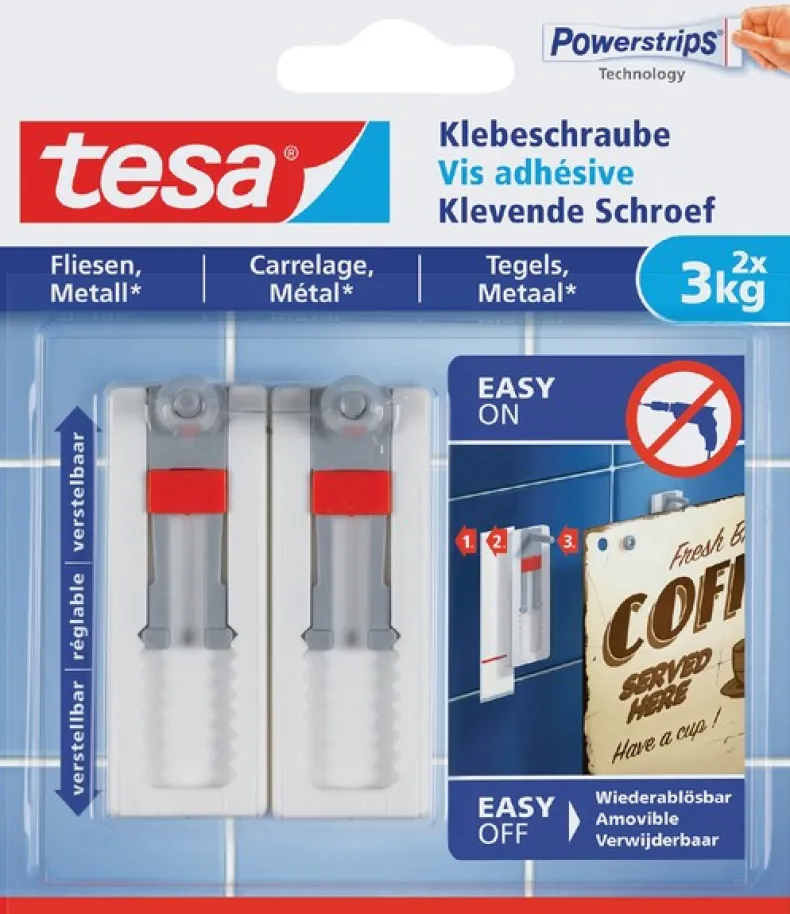 Klevende Schroef tegels & metaal (2 stuks) 3 kg