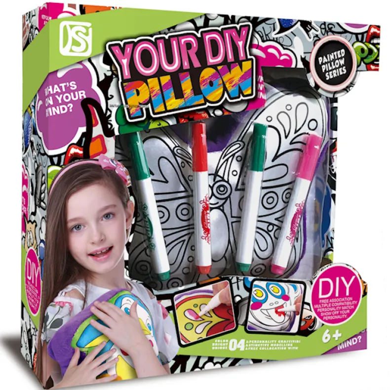 Knutselset kussen vlinder