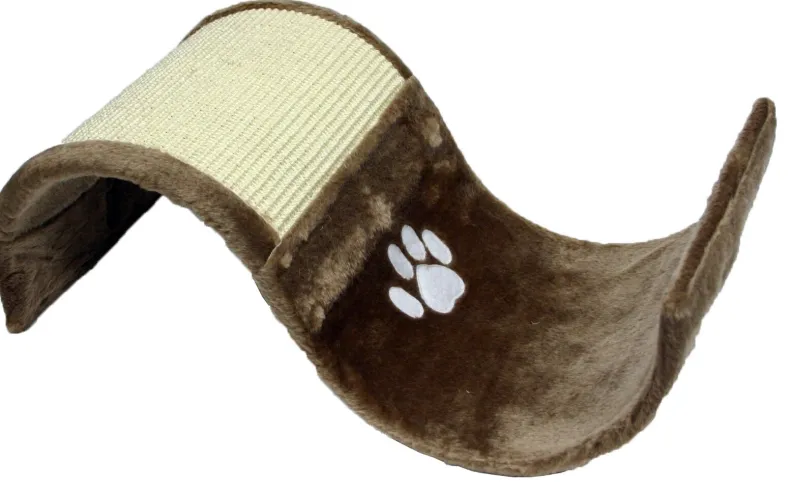 Krabplank wave bruin 55 x 28 x 18 cm