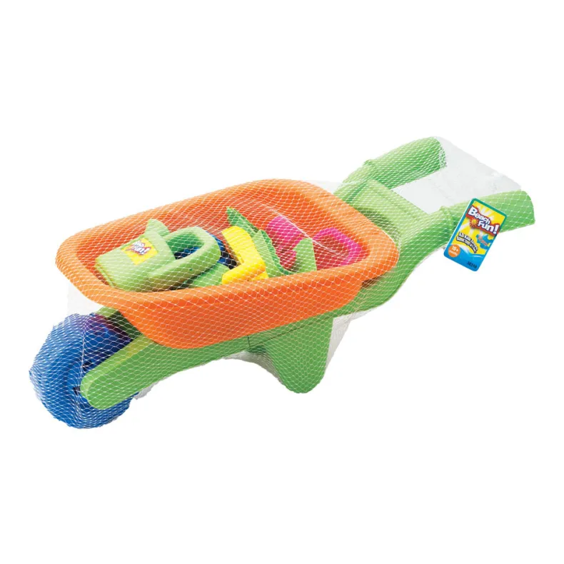 Kruiwagentje met strandspeeltjes