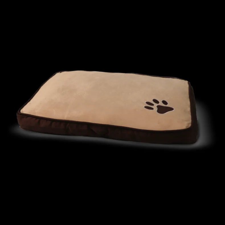 Kussen bruin / beige 60 x 40 x 8 cm