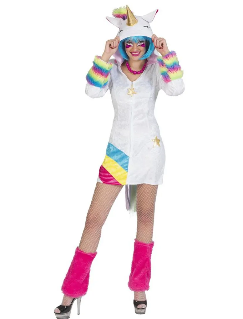 Kostuum Eenhoorn Jurk Rainbow - Maat 36/38