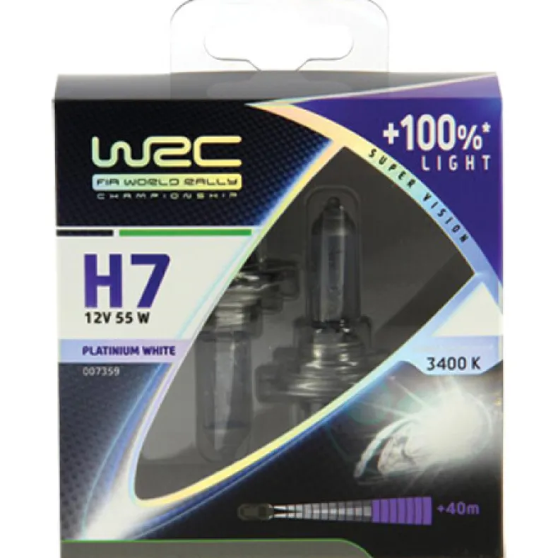 Lamp H7 Platinium white +100% - 2 stuks