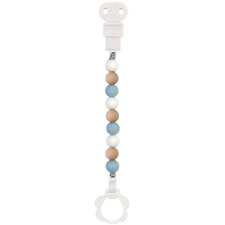 Lapidou fopspeenketting Blauw-Wit-Beige
