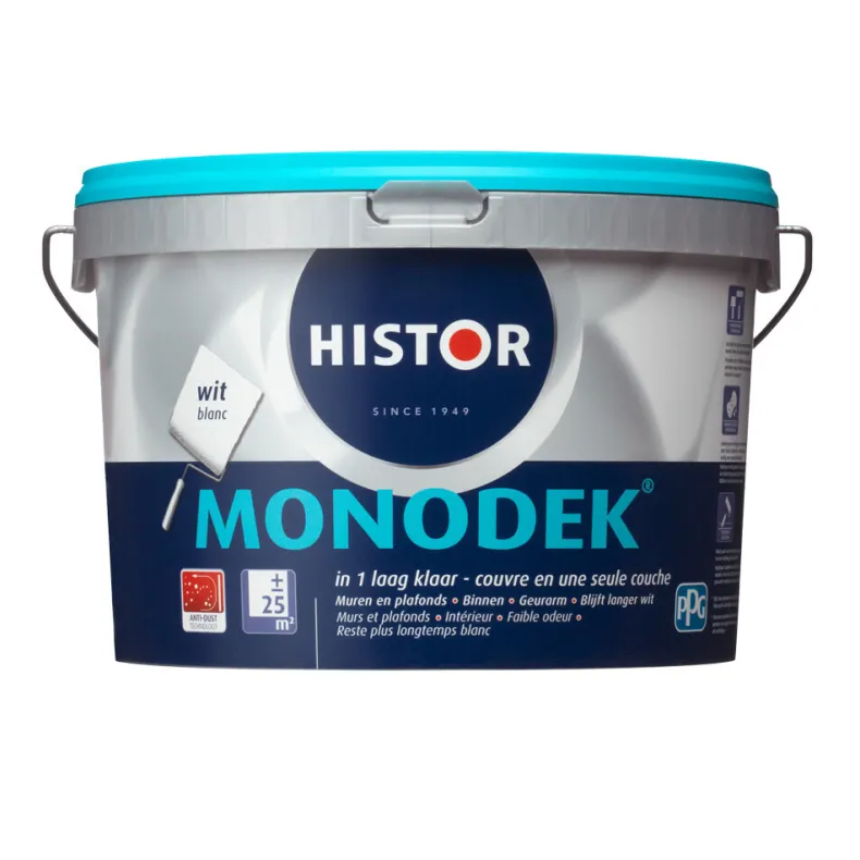 Latex Monodek mat wit 2,5 l