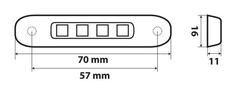Led Contourlicht 12/24V Groen