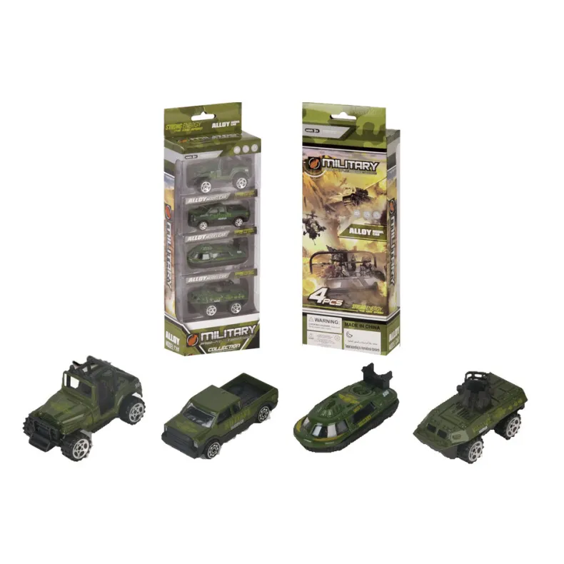 Legervoertuigen 4 stuks