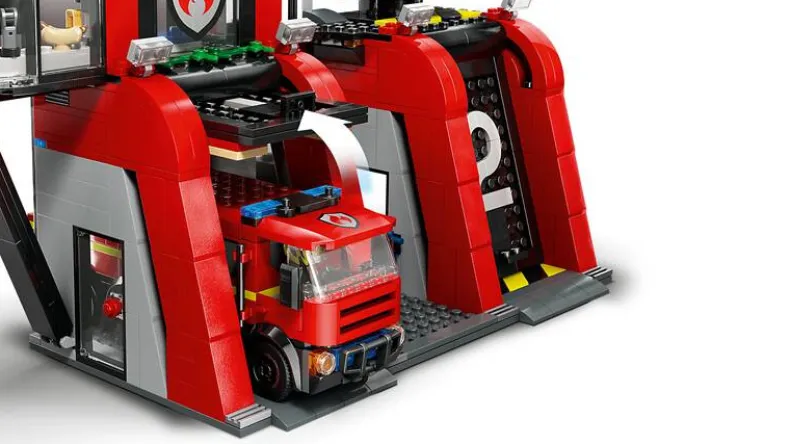 LEGO City 60414 Brandweerkazerne en brandweerauto