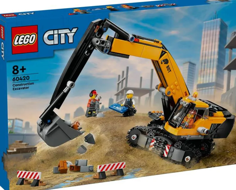 LEGO City 60420 Gele graafmachine