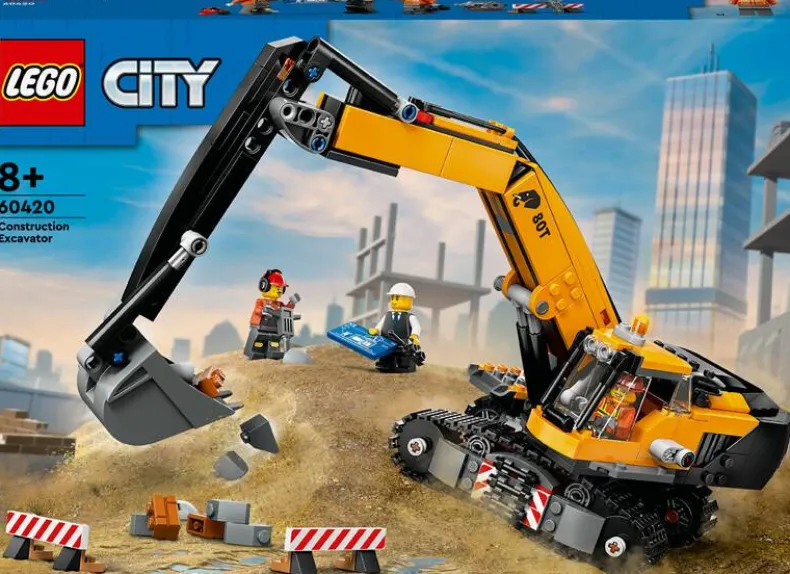 LEGO City 60420 Gele graafmachine
