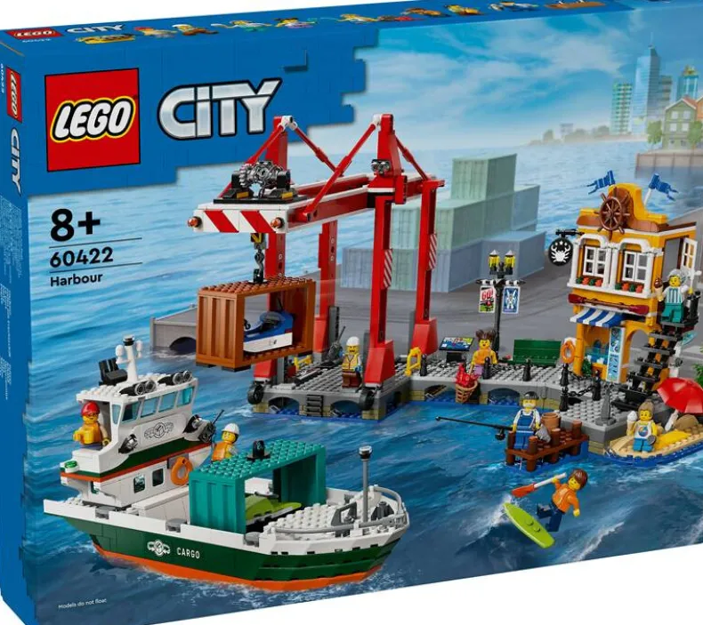 LEGO City 60422 Haven met vrachtschip