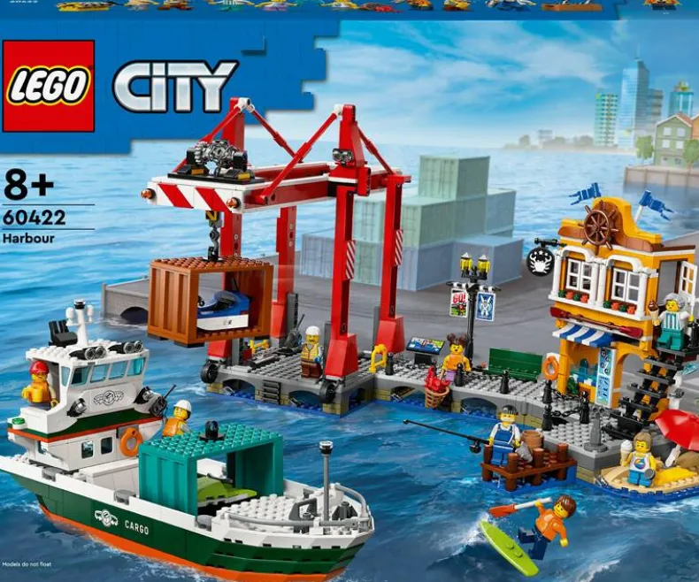 LEGO City 60422 Haven met vrachtschip