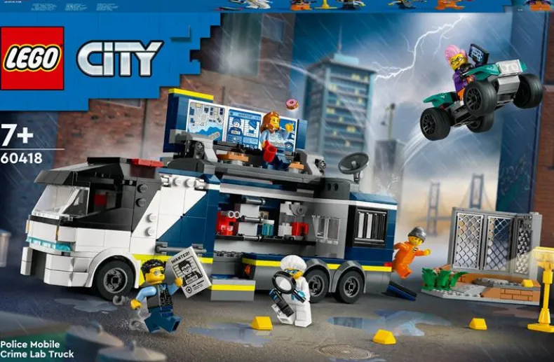 LEGO City 60418 Politielaboratorium in truck