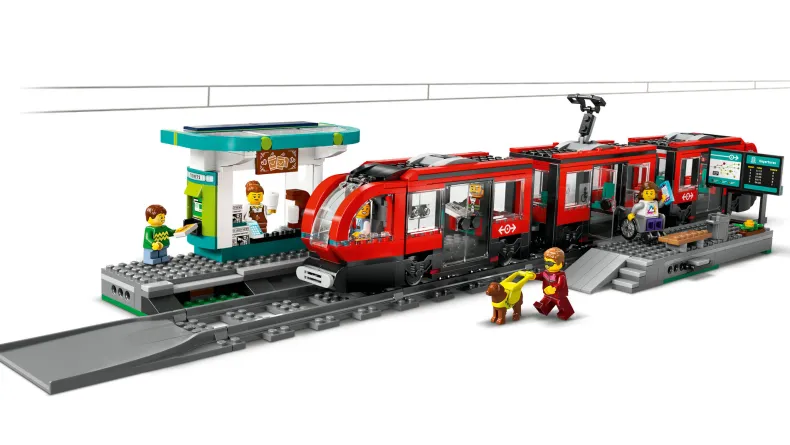 LEGO City 60423 Stadstram en station