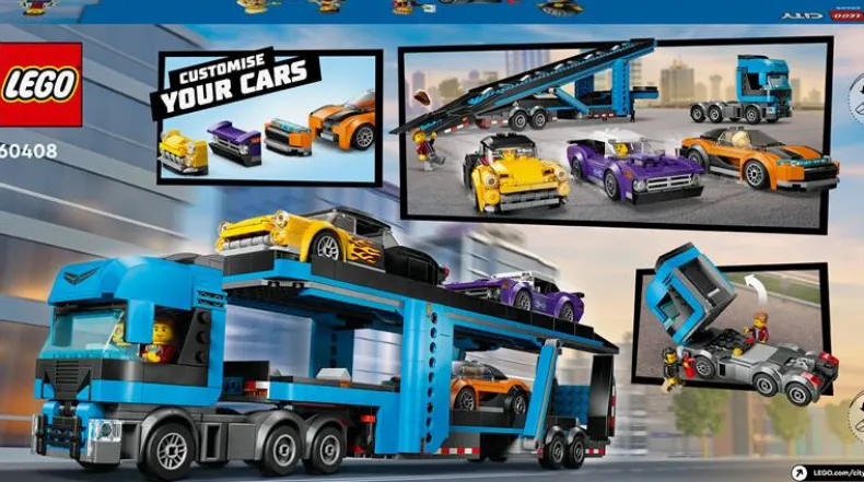 LEGO City 60408 Transportvoertuig met sportauto's