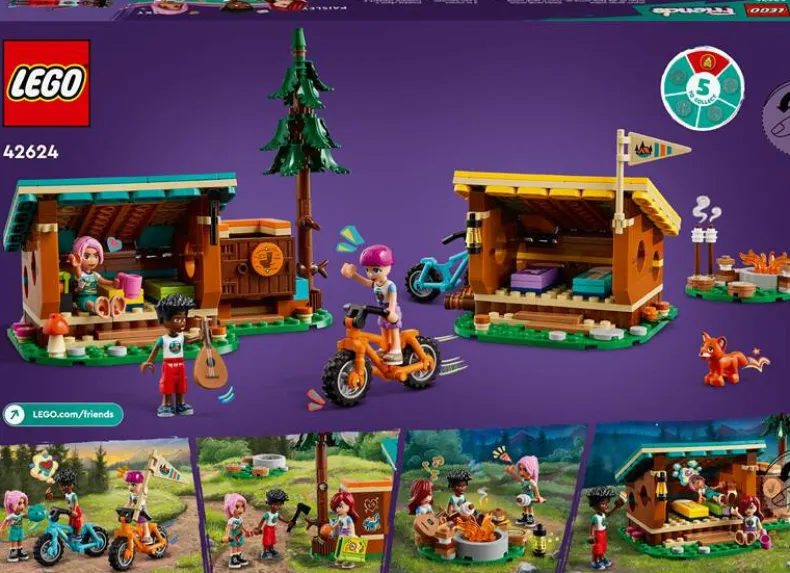 LEGO Friends 42624 Avonturenkamp knusse boshutten