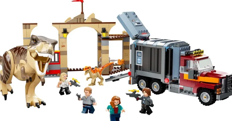 LEGO Jurassic World 76948 T. Rex & Atrociraptor Dinosaurus Ontsnapping